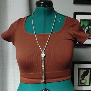 UNO de 50 Make A Wish Silver Plated Pearl Accent Long Lariat Necklace NWT